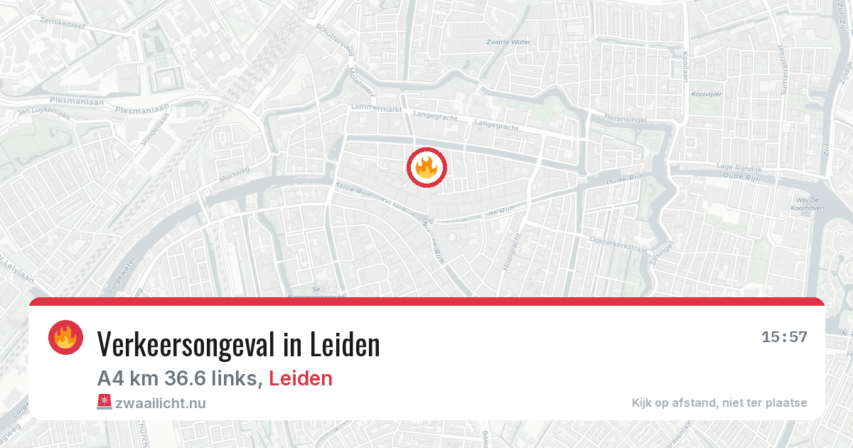 Verkeersongeval in Leiden — 13 jul 2026
