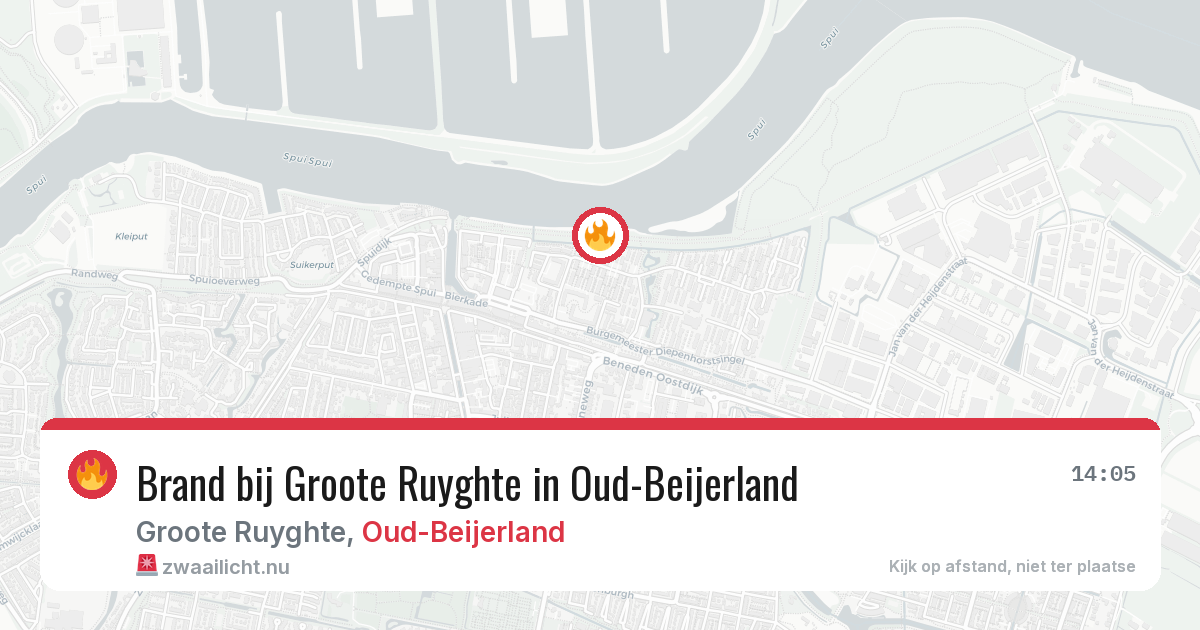 Brand bij Groote Ruyghte in Oud-Beijerland — 19 mei 2026
