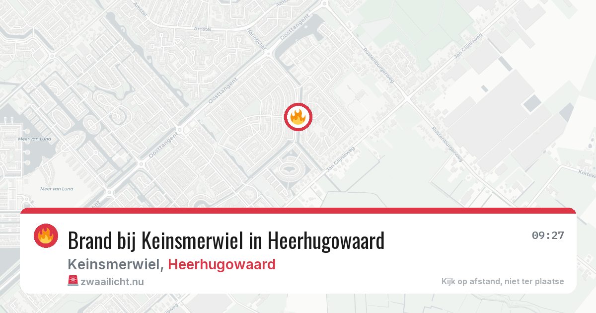 Brand bij Keinsmerwiel in Heerhugowaard — 28 mei 2026