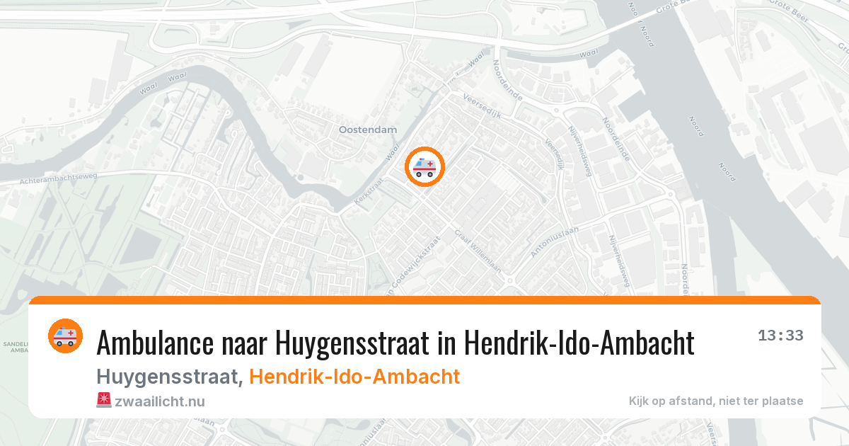 Ambulance naar Huygensstraat in Hendrik-Ido-Ambacht — 6 jun 2026