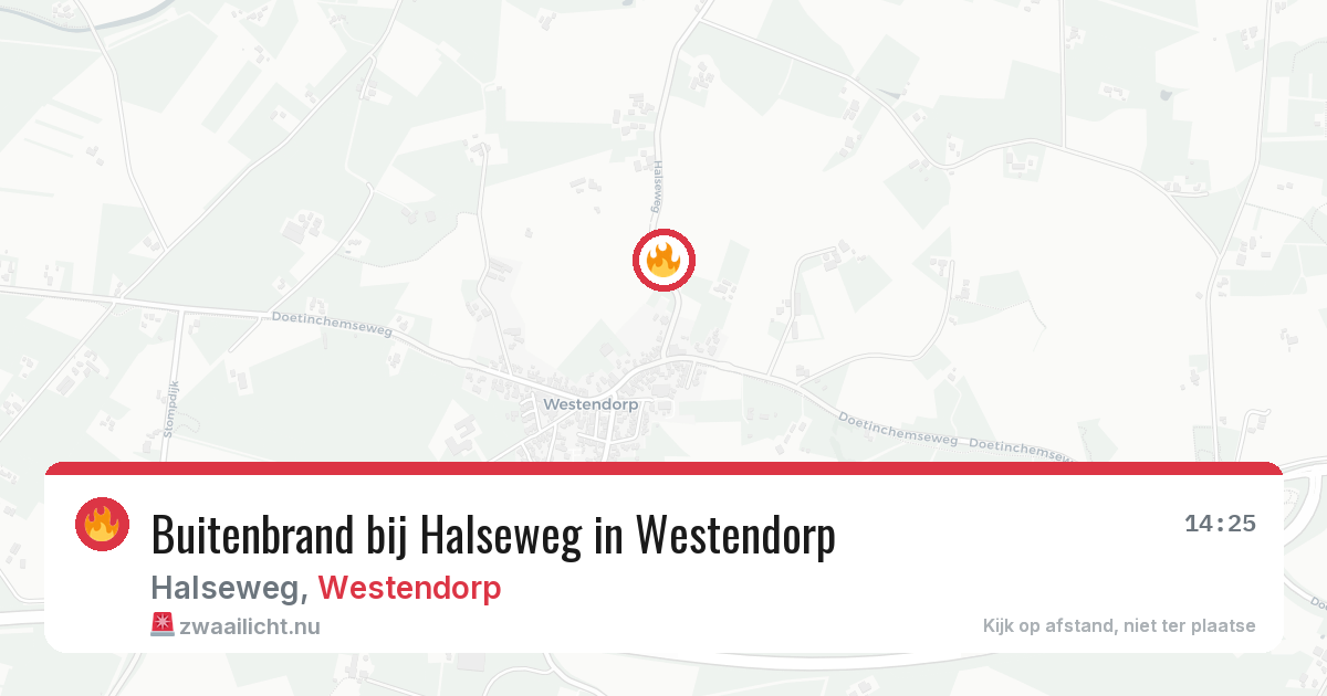 Buitenbrand bij Halseweg in Westendorp — 11 mei 2026