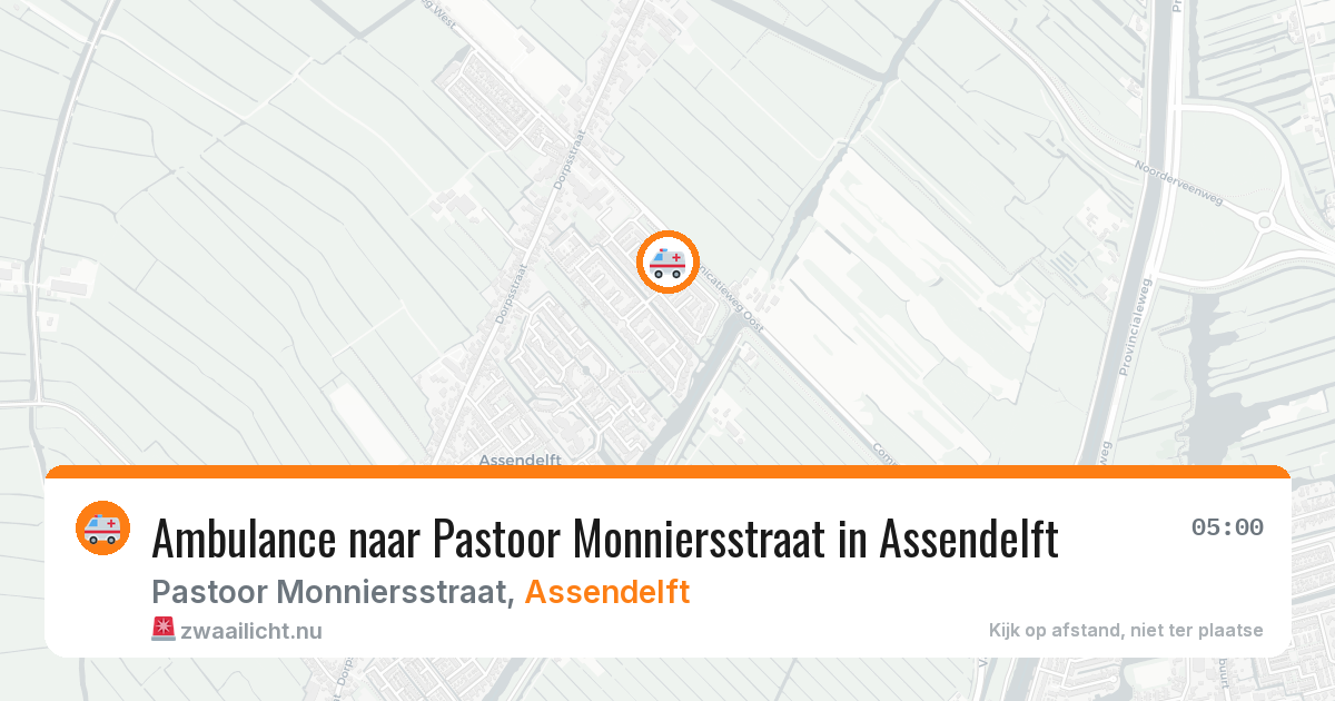 Ambulance naar Pastoor Monniersstraat in Assendelft — 11 jul 2026