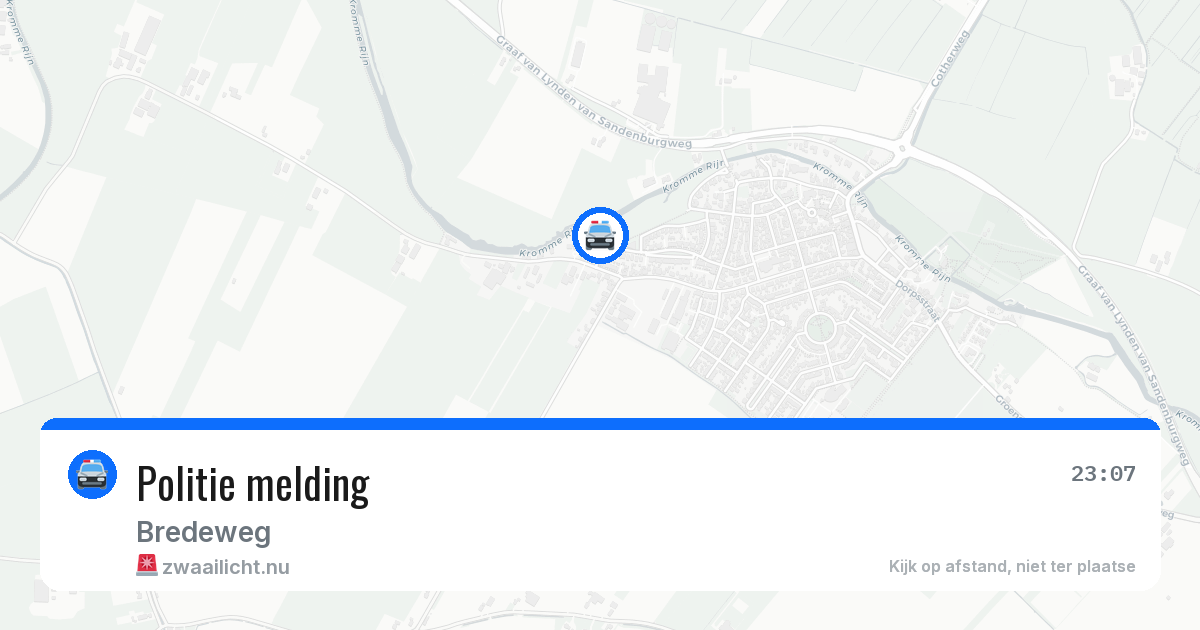 Politie melding — 11 jul 2026