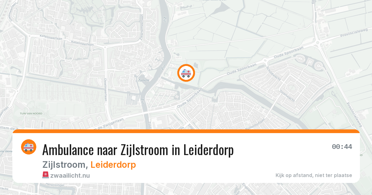 Ambulance naar Zijlstroom in Leiderdorp — 10 jul 2026