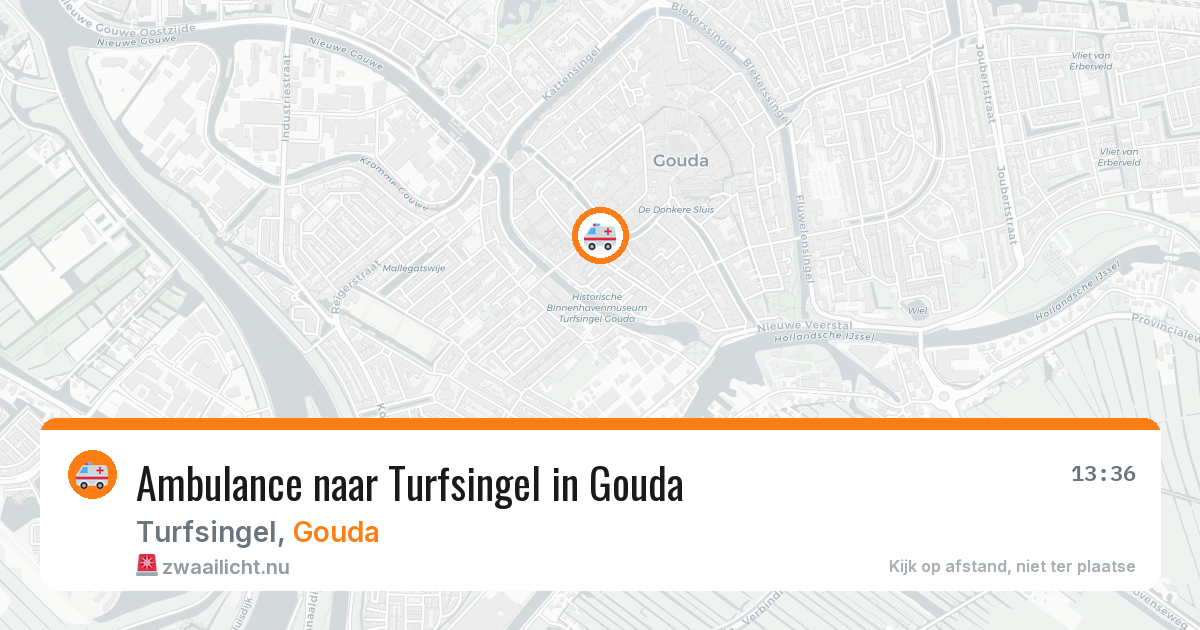 Ambulance naar Turfsingel in Gouda — 21 jul 2026