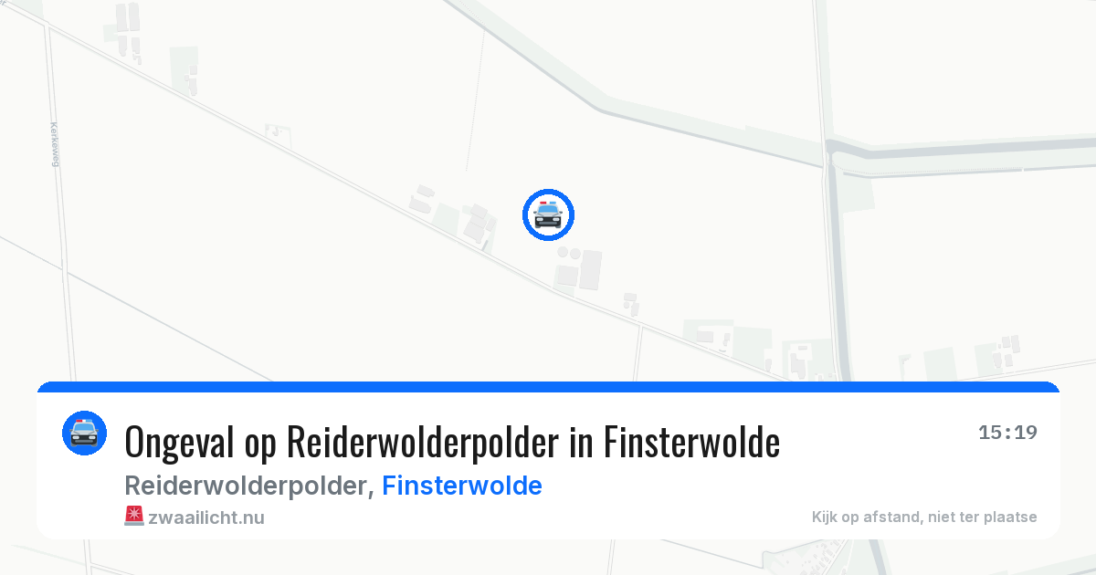 Ongeval op Reiderwolderpolder in Finsterwolde — 2 mrt 2026