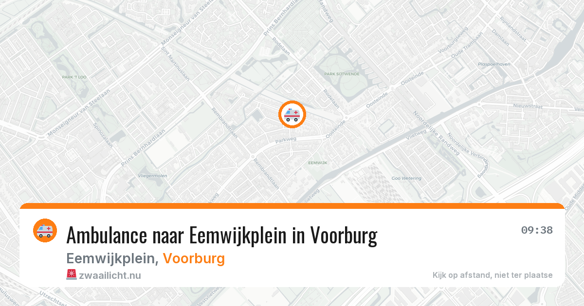Ambulance naar Eemwijkplein in Voorburg — 28 apr 2026