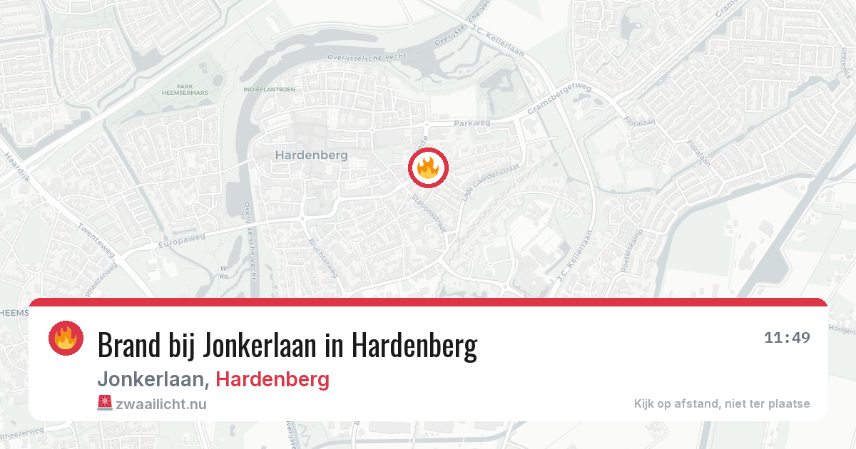 Brand bij Jonkerlaan in Hardenberg — 25 jul 2026