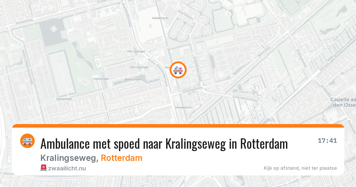 Ambulance met spoed naar Kralingseweg in Rotterdam — 9 apr 2026