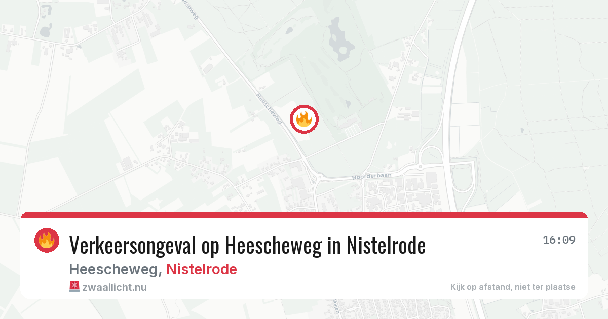 Verkeersongeval op Heescheweg in Nistelrode — 18 mrt 2026