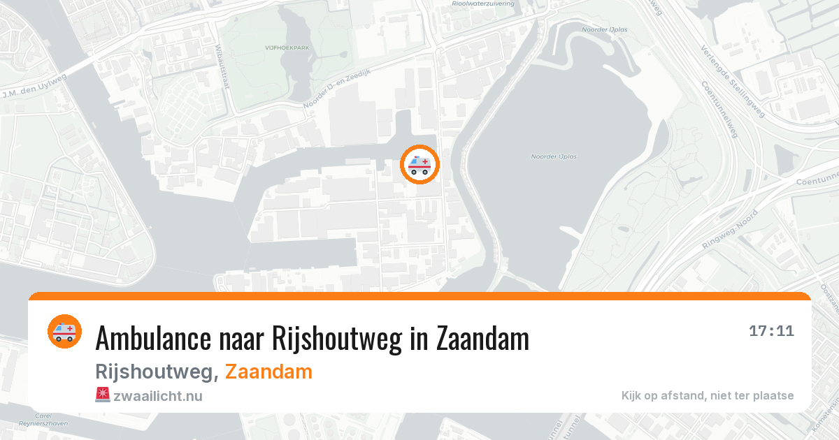 Ambulance naar Rijshoutweg in Zaandam — 21 jul 2026