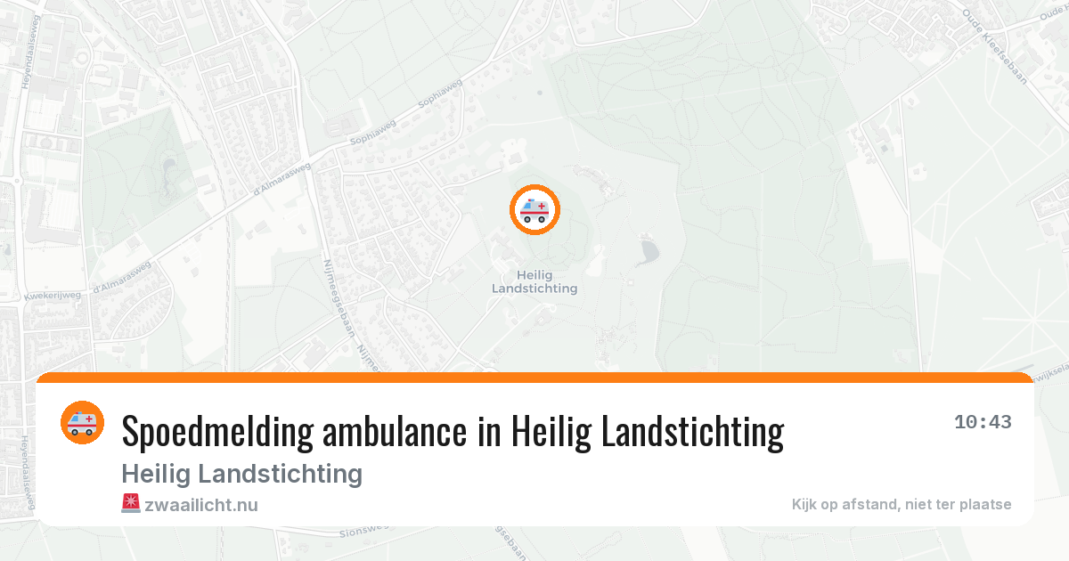 Spoedmelding ambulance in Heilig Landstichting — 14 mei 2026