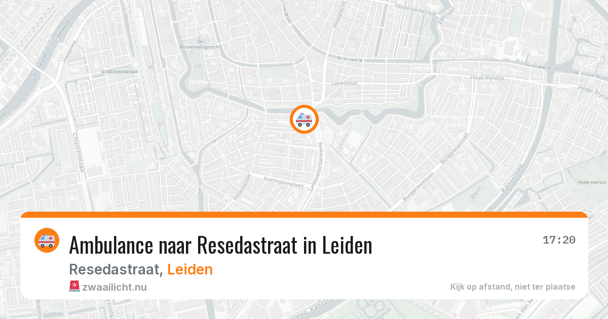 Ambulance naar Resedastraat in Leiden — 22 feb 2026