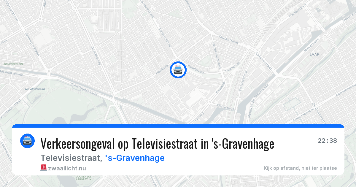 Verkeersongeval op Televisiestraat in 's-Gravenhage — 23 jul 2026