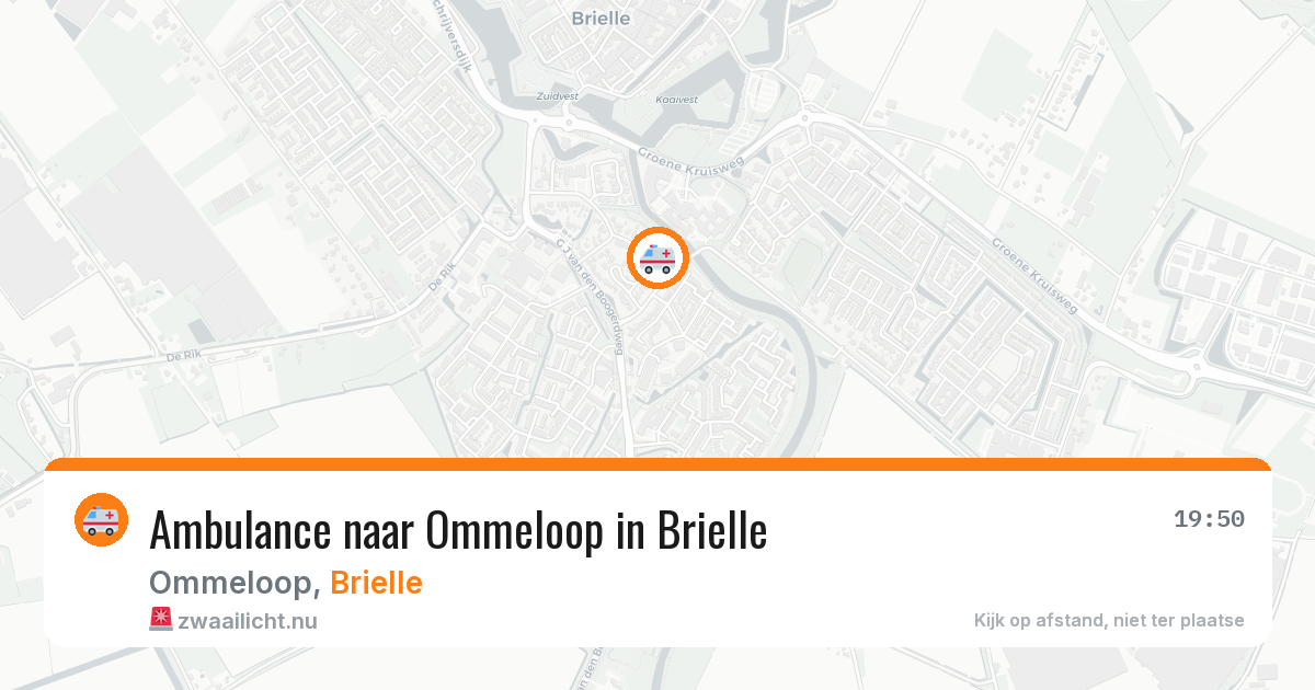 Ambulance naar Ommeloop in Brielle — 1 jun 2026