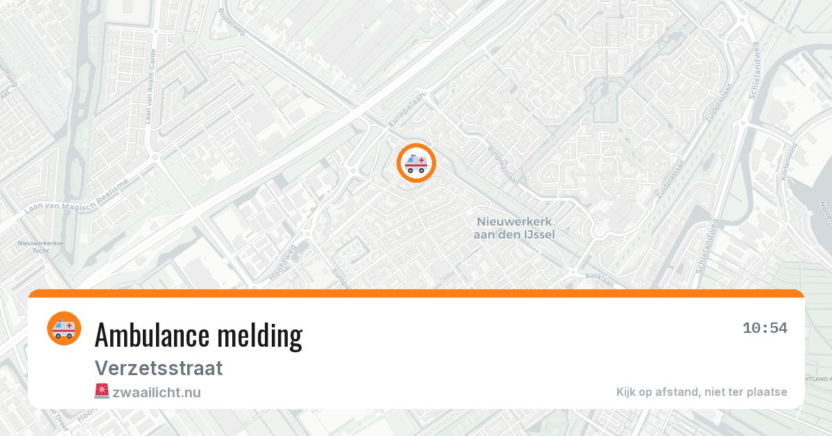 Ambulance melding — 17 mei 2026