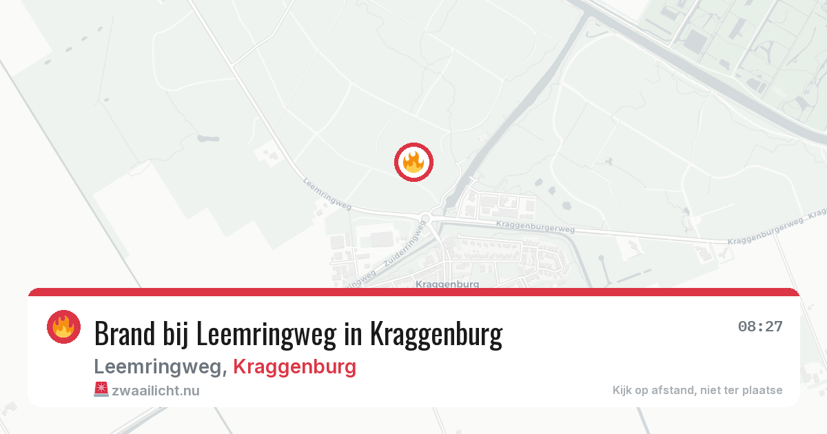 Brand bij Leemringweg in Kraggenburg — 31 mei 2026