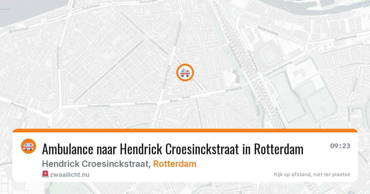 Ambulance naar Hendrick Croesinckstraat in Rotterdam — 5 jun 2026
