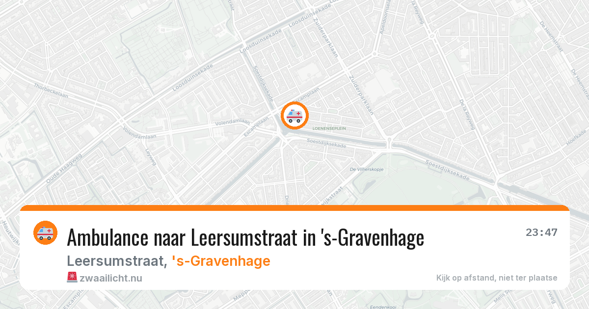 Ambulance naar Leersumstraat in 's-Gravenhage — 6 jun 2026