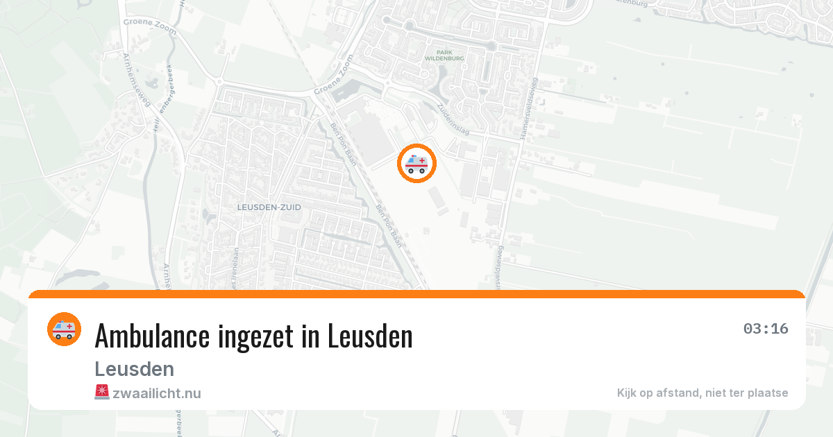 Ambulance ingezet in Leusden — 17 jul 2026