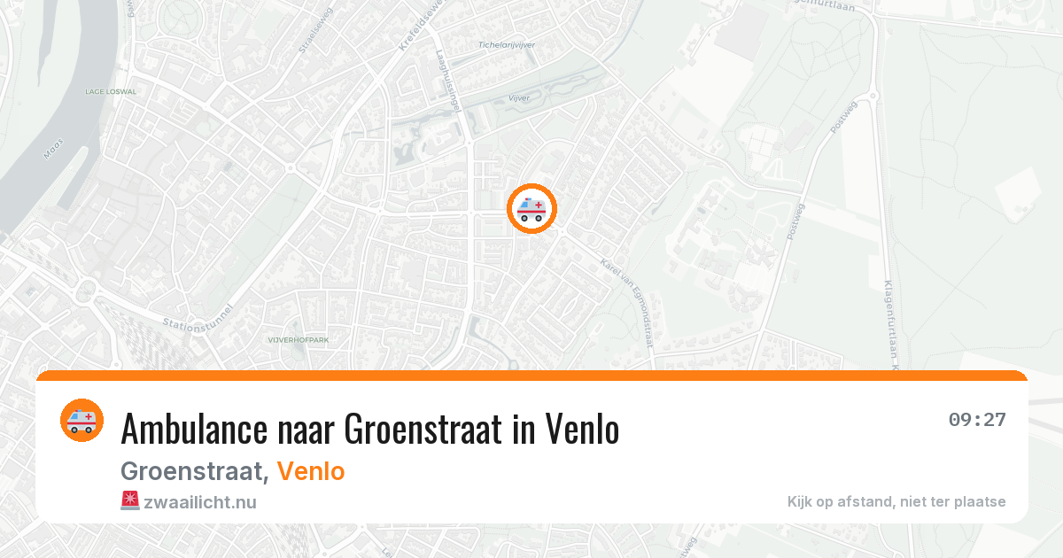 Ambulance naar Groenstraat in Venlo — 23 jul 2026