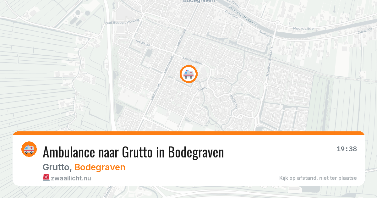 Ambulance naar Grutto in Bodegraven — 19 mei 2026
