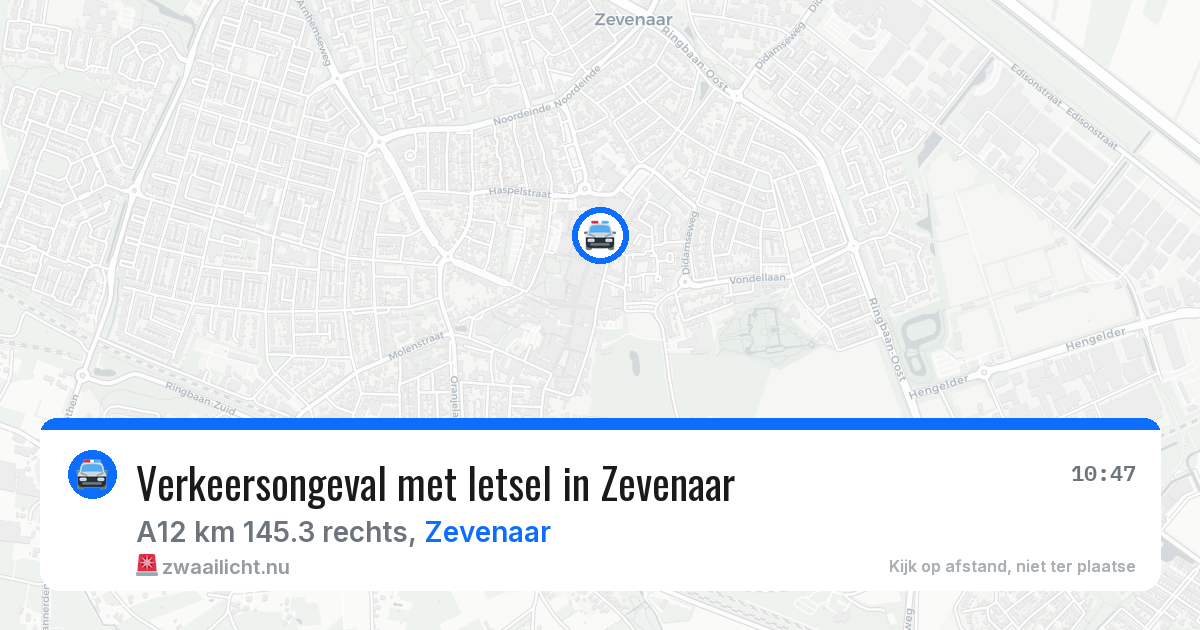 Verkeersongeval met letsel in Zevenaar — 11 jul 2026