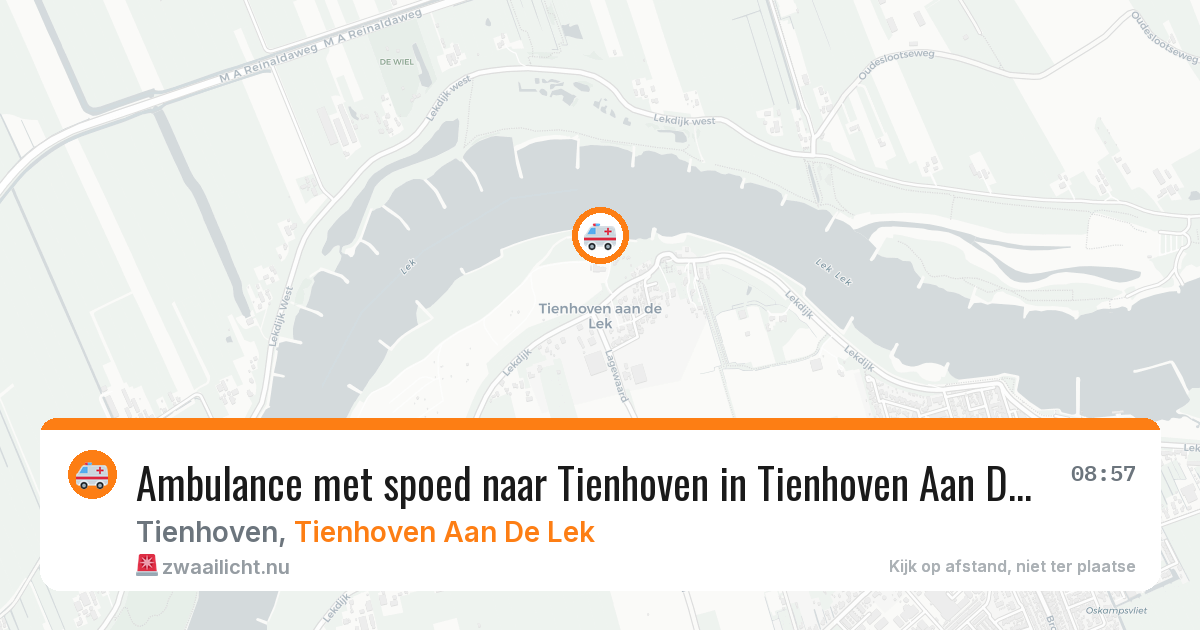 Ambulance met spoed naar Tienhoven in Tienhoven Aan De Lek — 17 jan 2026