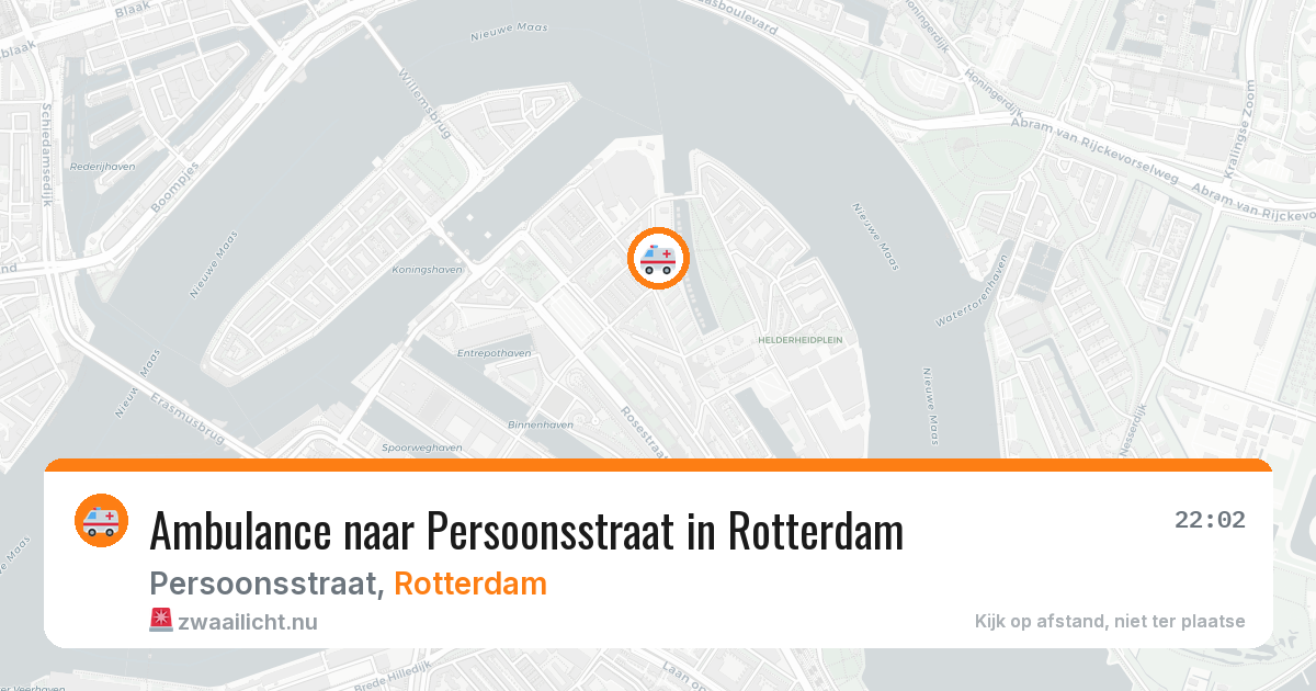 Ambulance naar Persoonsstraat in Rotterdam — 12 jul 2026