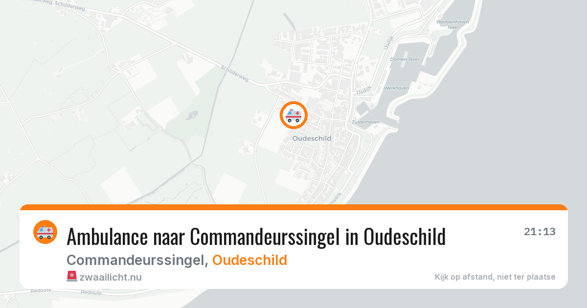 Ambulance naar Commandeurssingel in Oudeschild — 24 mei 2026