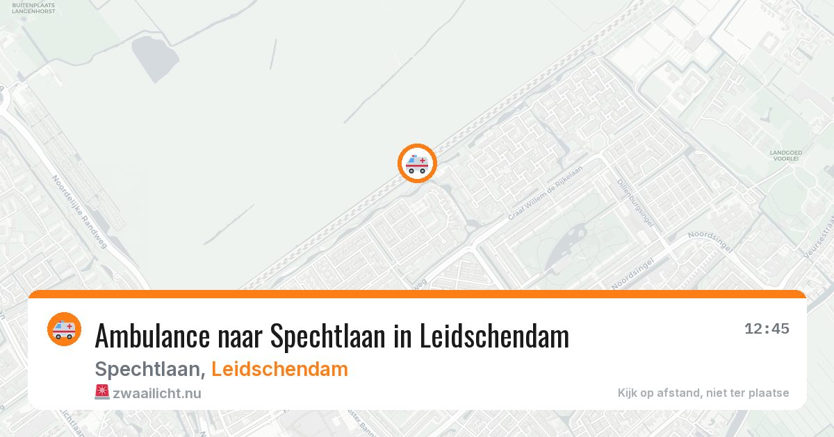 Ambulance naar Spechtlaan in Leidschendam — 23 jul 2026