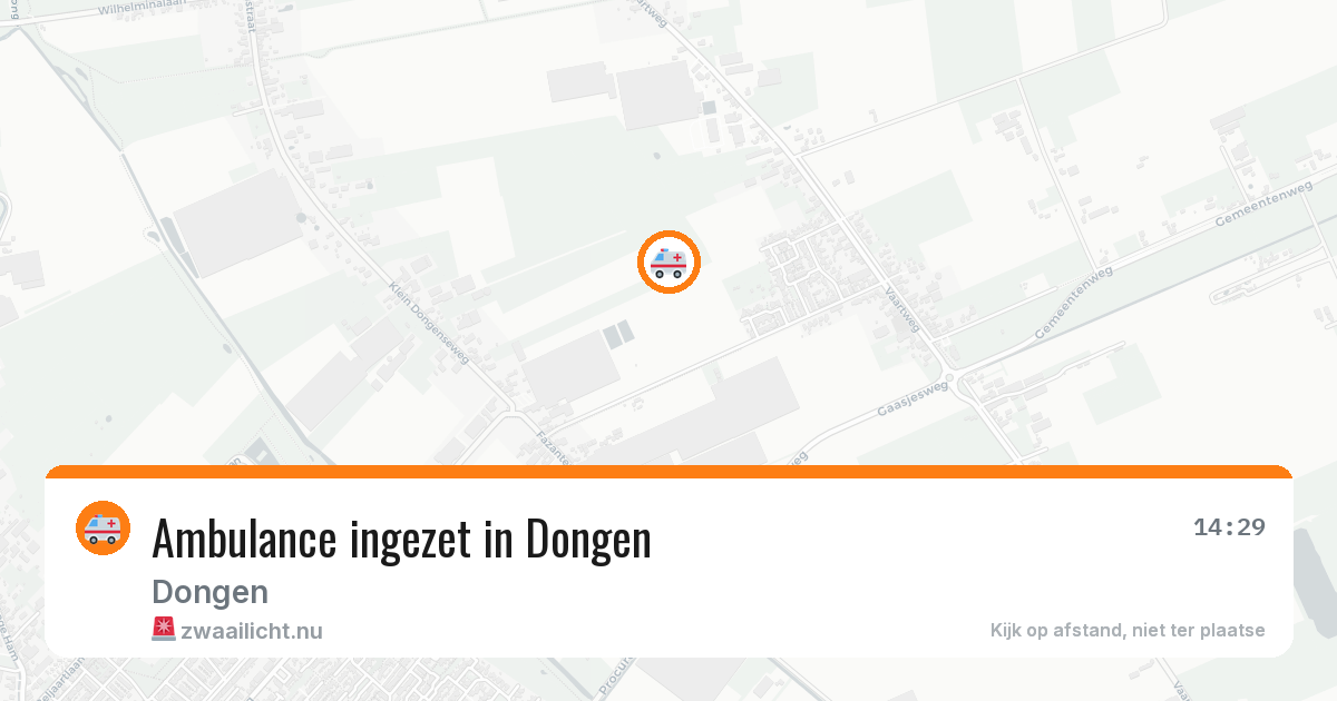 Ambulance ingezet in Dongen — 12 jul 2026