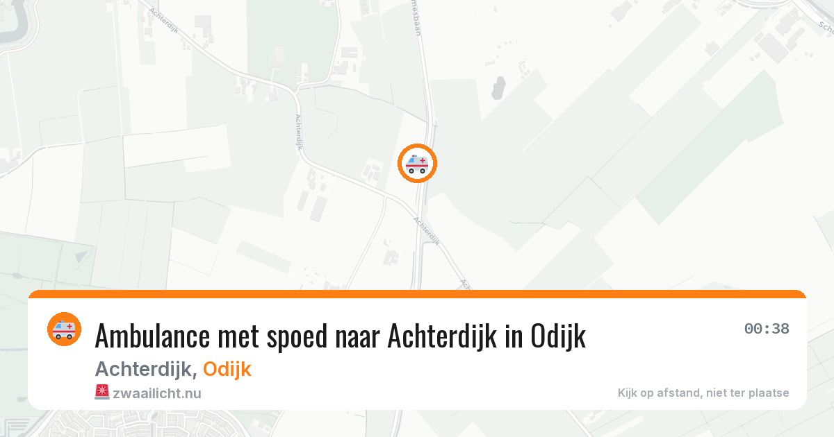 Ambulance met spoed naar Achterdijk in Odijk — 29 mei 2026