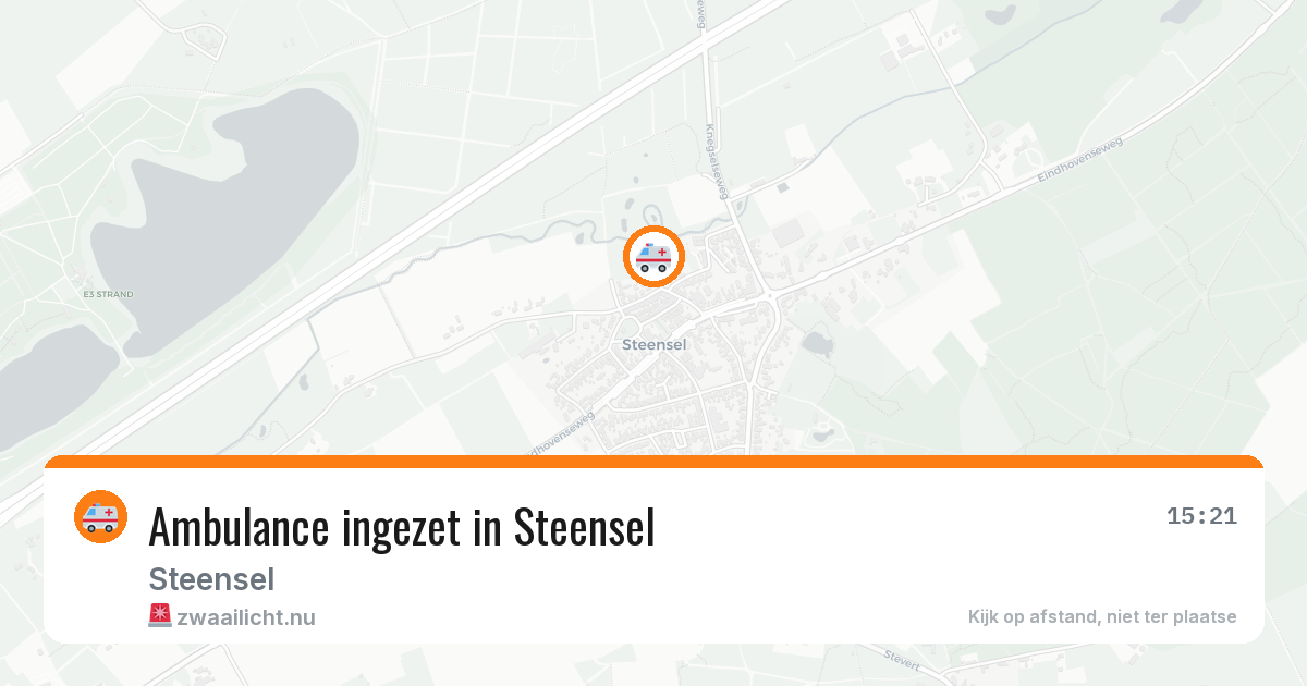 Ambulance ingezet in Steensel — 1 apr 2026