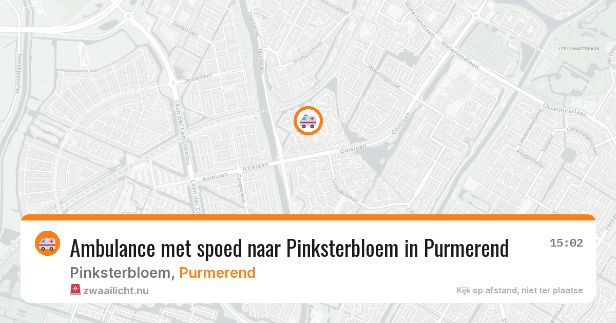 Ambulance met spoed naar Pinksterbloem in Purmerend — 11 jul 2026