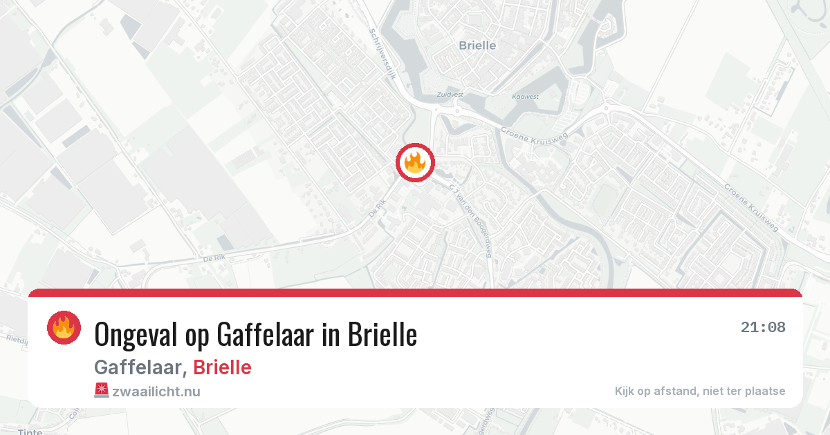 Ongeval op Gaffelaar in Brielle — 5 apr 2026