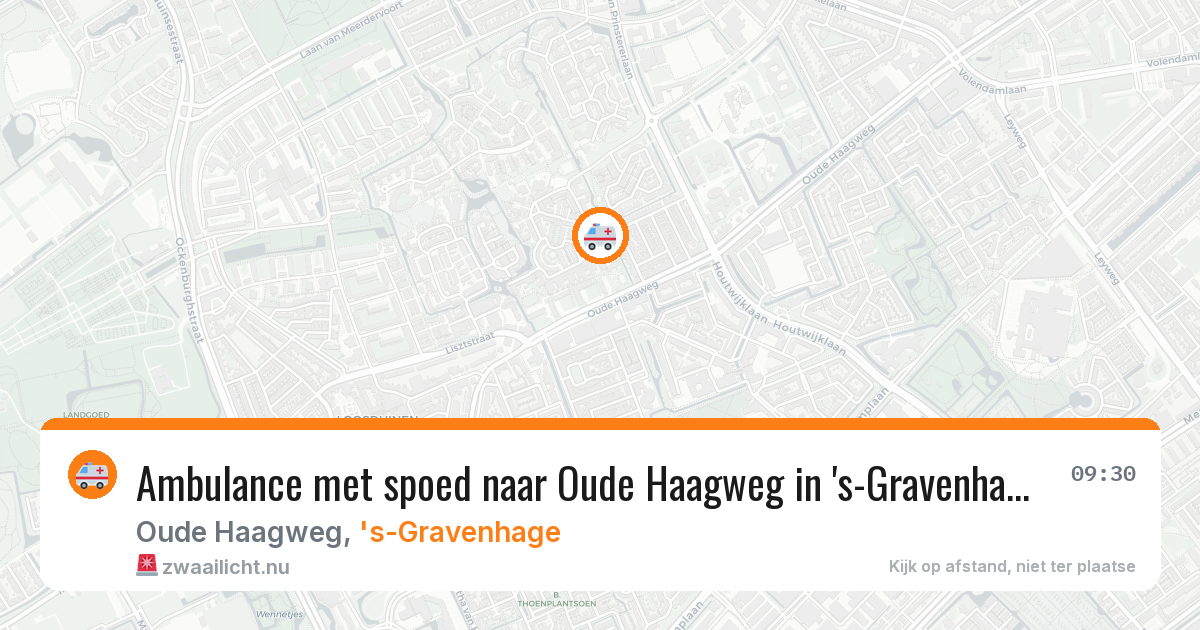 Ambulance met spoed naar Oude Haagweg in 's-Gravenhage — 13 feb 2026