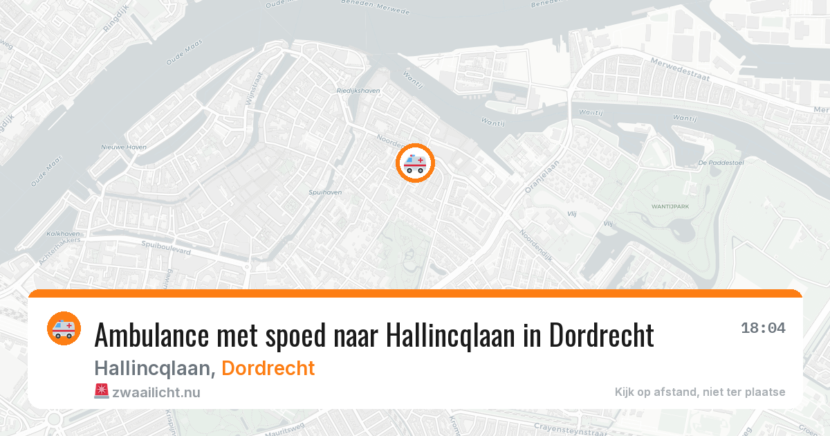 Ambulance met spoed naar Hallincqlaan in Dordrecht — 23 jul 2026