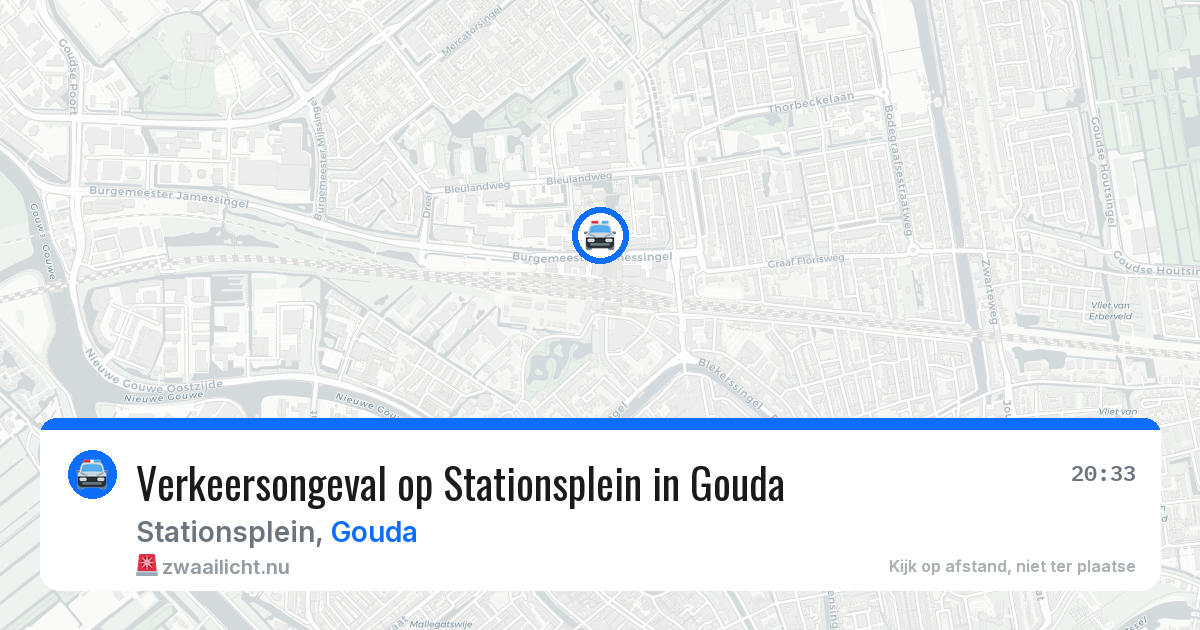 Verkeersongeval op Stationsplein in Gouda — 25 mei 2026