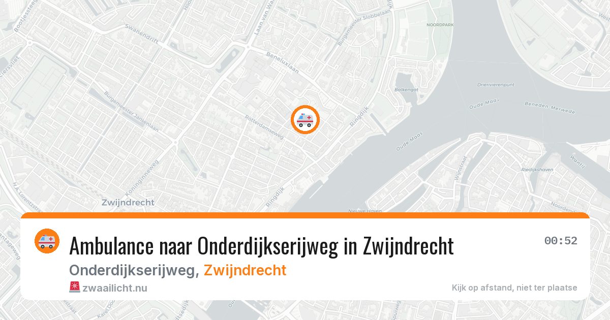 Ambulance naar Onderdijkserijweg in Zwijndrecht — 26 mrt 2026