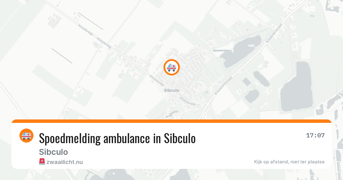 Spoedmelding ambulance in Sibculo — 15 apr 2026