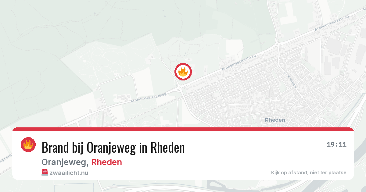 Brand bij Oranjeweg in Rheden — 29 mei 2026
