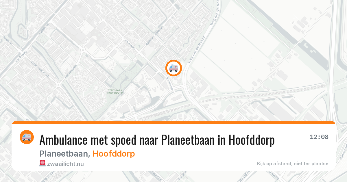 Ambulance met spoed naar Planeetbaan in Hoofddorp — 17 feb 2026
