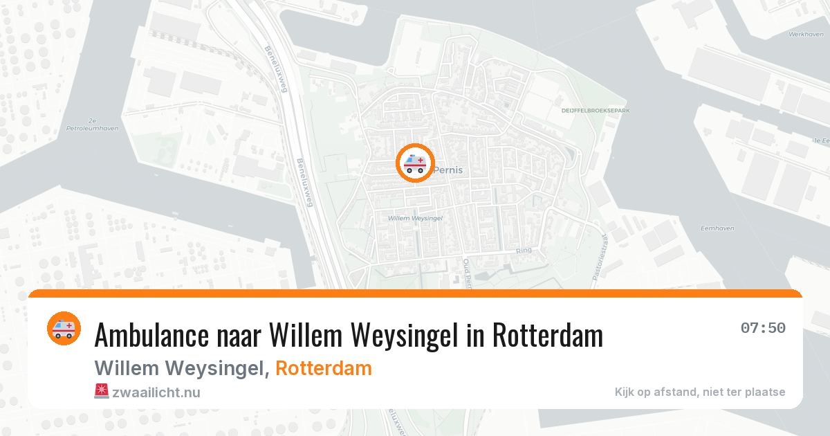 Ambulance naar Willem Weysingel in Rotterdam — 14 jul 2026