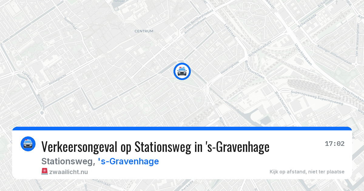 Verkeersongeval op Stationsweg in 's-Gravenhage — 30 mrt 2026