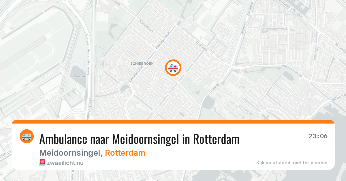 Ambulance naar Meidoornsingel in Rotterdam — 14 jul 2026
