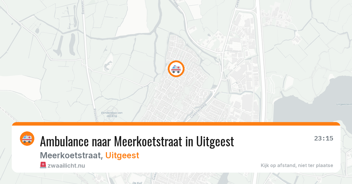 Ambulance naar Meerkoetstraat in Uitgeest — 16 feb 2026
