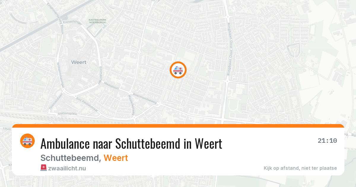 Ambulance naar Schuttebeemd in Weert — 15 jul 2026