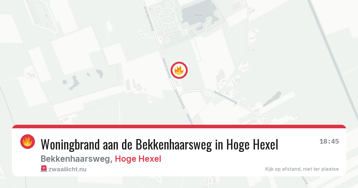 Woningbrand aan de Bekkenhaarsweg in Hoge Hexel — 30 mrt 2026