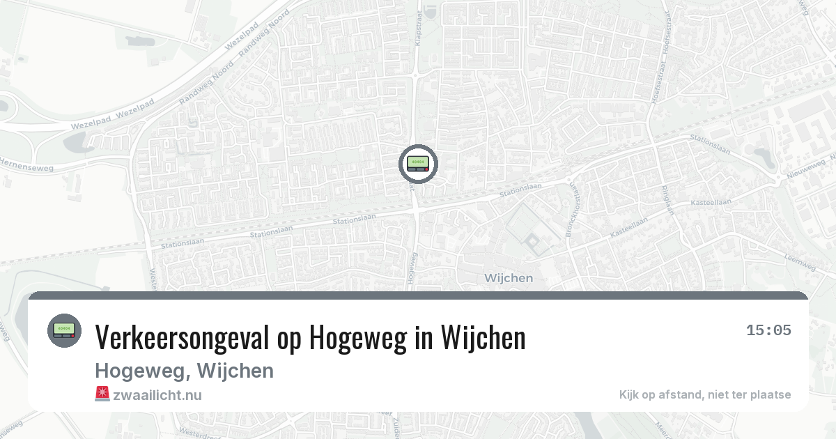 Verkeersongeval op Hogeweg in Wijchen — 15 jul 2026